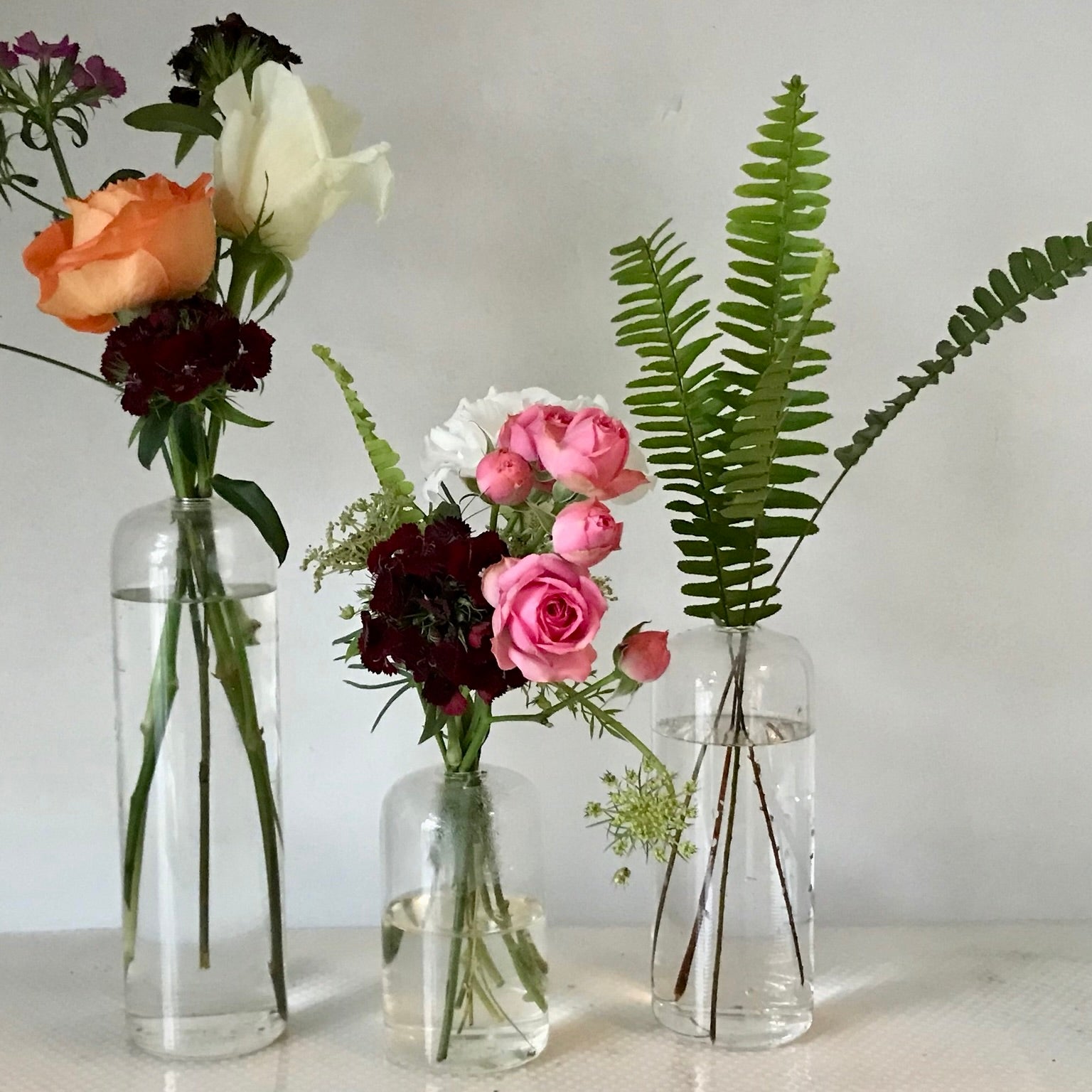 BUD VASE TRIO ACME FLORAL CO.