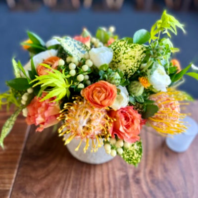 floral centerpiece by acme floral co san Francisco ca