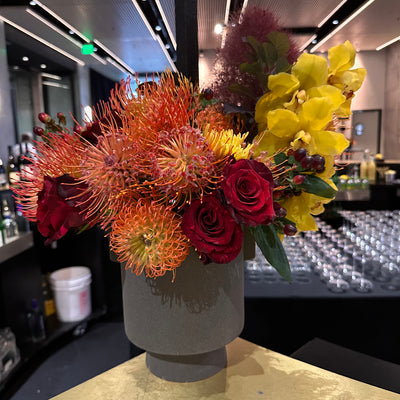 party flowers at the Hyatt hotel in SOMA