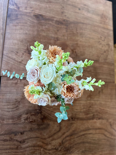 let the blooms spread their relaxed love and comfort in a floral arrangment