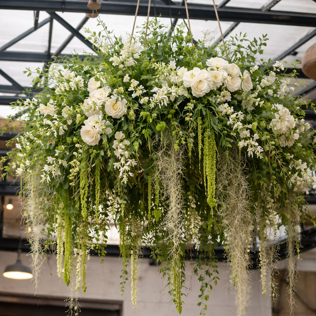 SUSPENDED FLORAL ACME FLORAL CO.