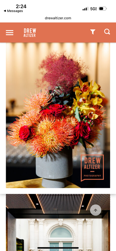colorful bright celebratory party flowers 