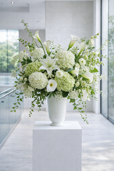 CELEBRATIONS OF LIFE - TALL LOOSE AND AIRY FLORAL ARRANGMENT ACME FLORAL CO.